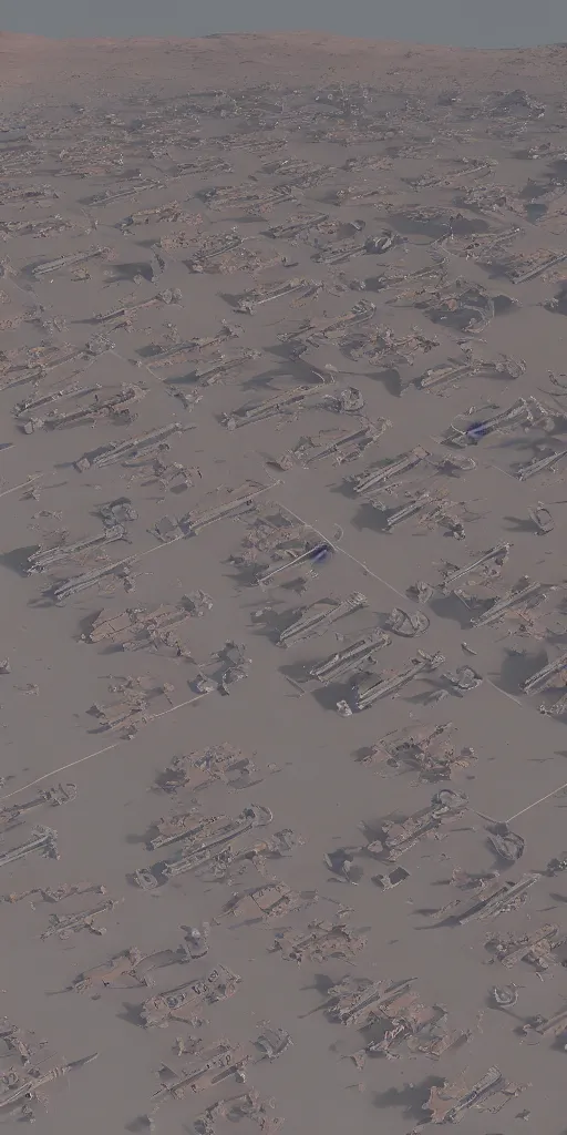 Image similar to a mars colony populated entirely by dogs, 8k, highly detailed