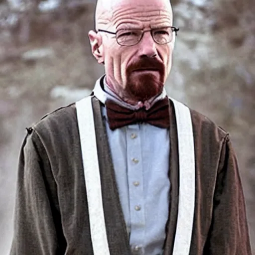 Image similar to walter white dresses like a knight from game of thrones