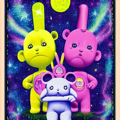 Image similar to Teletubbies acidwave by Mark Ryden