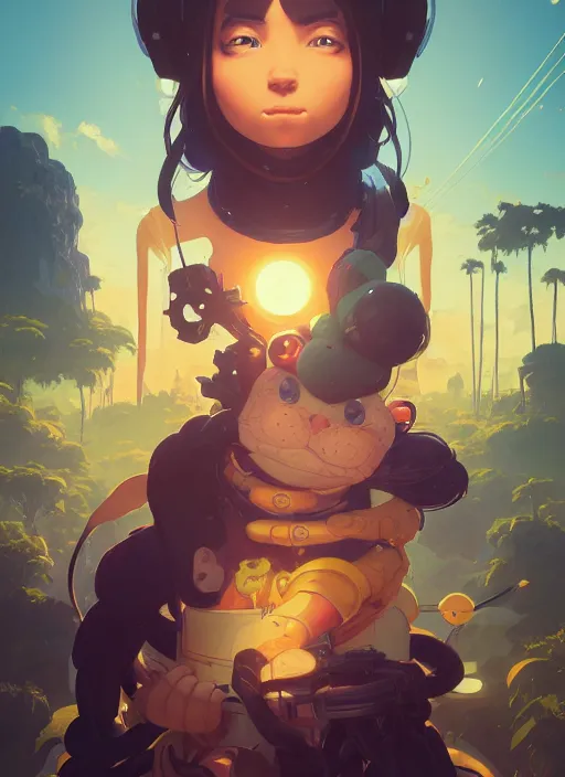 Prompt: highly detailed portrait of super monkey balls, stephen bliss, unreal engine, greg rutkowski, loish, rhads, beeple, makoto shinkai and lois van baarle, ilya kuvshinov, rossdraws, tom bagshaw, alphonse mucha, global illumination, god rays, detailed and intricate environment