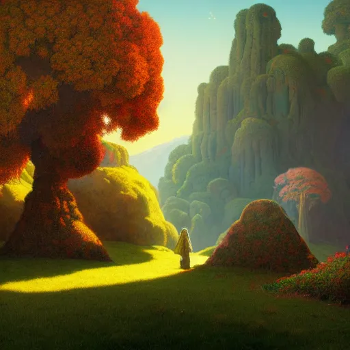 Image similar to a portal to terraria. detailed. rule of thirds. intricate. sharp focus. wide angle. unreal engine 8 k. painting by maxfield parrish. wlop. greg rutkowski.