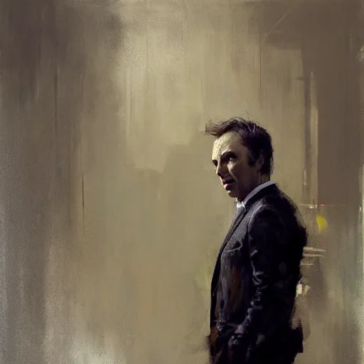 Image similar to jimmy mcgill painted by jeremy mann