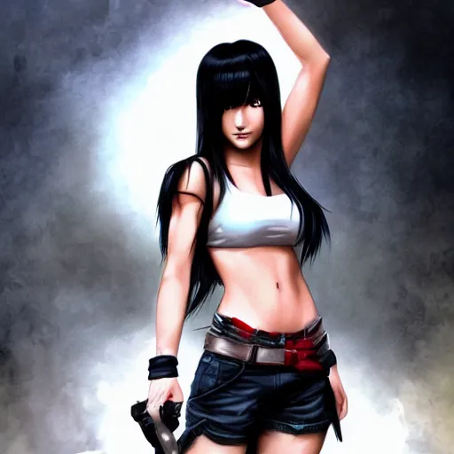 Image similar to tifa lockhart by mingchen shen