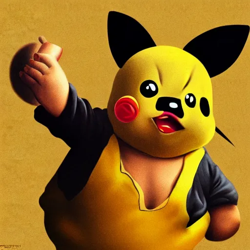 Prompt: danny devito as pikachu in star wars, by greg rudkowski, photorealistic