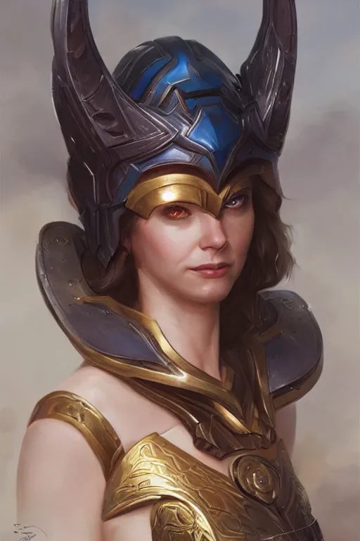 Image similar to amazon valkyrie athena, d & d, fantasy, portrait, highly detailed, headshot, digital painting, trending on artstation, concept art, sharp focus, illustration, art by artgerm and greg rutkowski and magali villeneuve