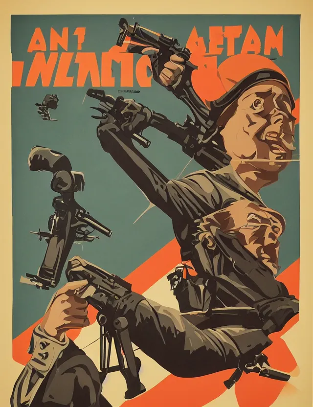 Prompt: a german propaganda poster during ww 2, vector art, artstation, detailed, 8 k resolution, retro