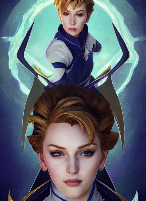 Image similar to symmetry!! portrait of sailor uranus! alien in the style of horizon zero dawn, machine face, intricate, elegant, highly detailed, digital painting, artstation, concept art, smooth, sharp focus, illustration, art by artgerm and greg rutkowski and alphonse mucha, 8 k