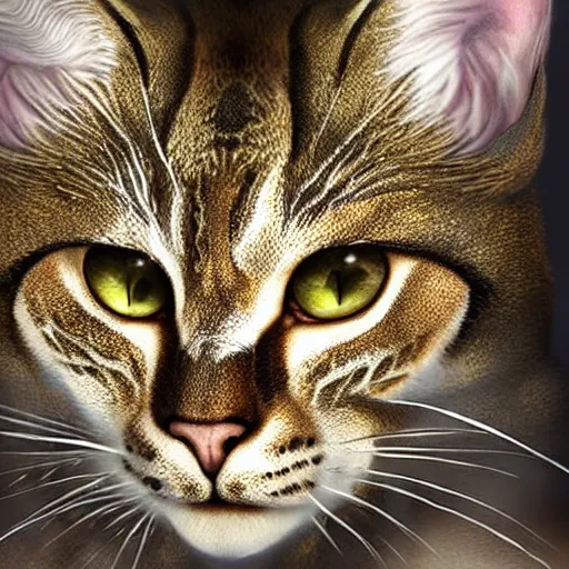 Image similar to epic portrait of a battle Khajit