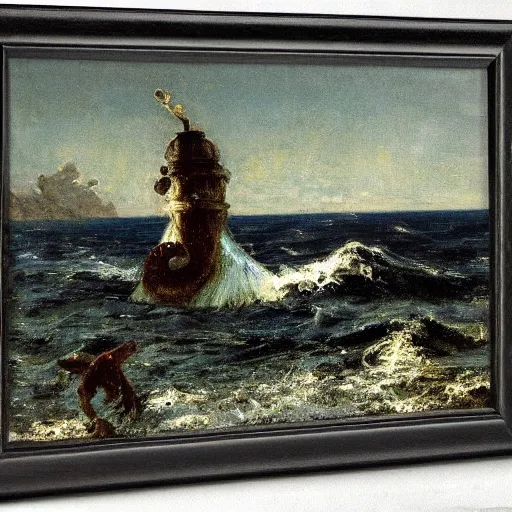 Prompt: deep sea by alfred stevens