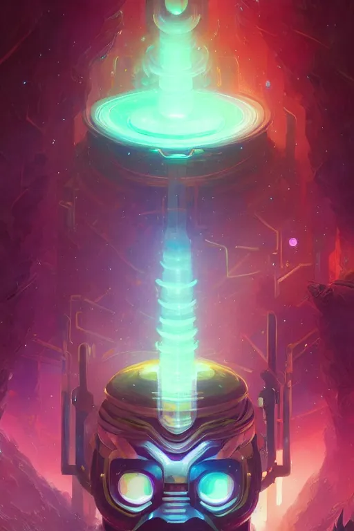 Prompt: Portrait of Galactus in neon forest, digital art from artstation by Andreas Rocha and Greg Rutkowski and Peter Mohrbacher