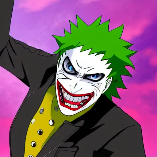 Prompt: Joker looks like Naruto