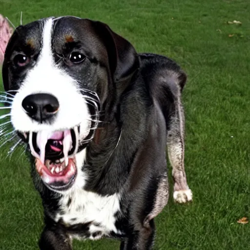 Image similar to dogs that bark bees out their mouths