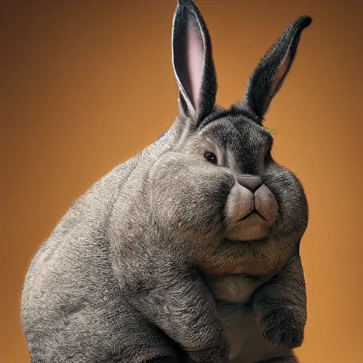 Image similar to Candid portrait photograph of Big Chungus, taken by Annie Leibovitz