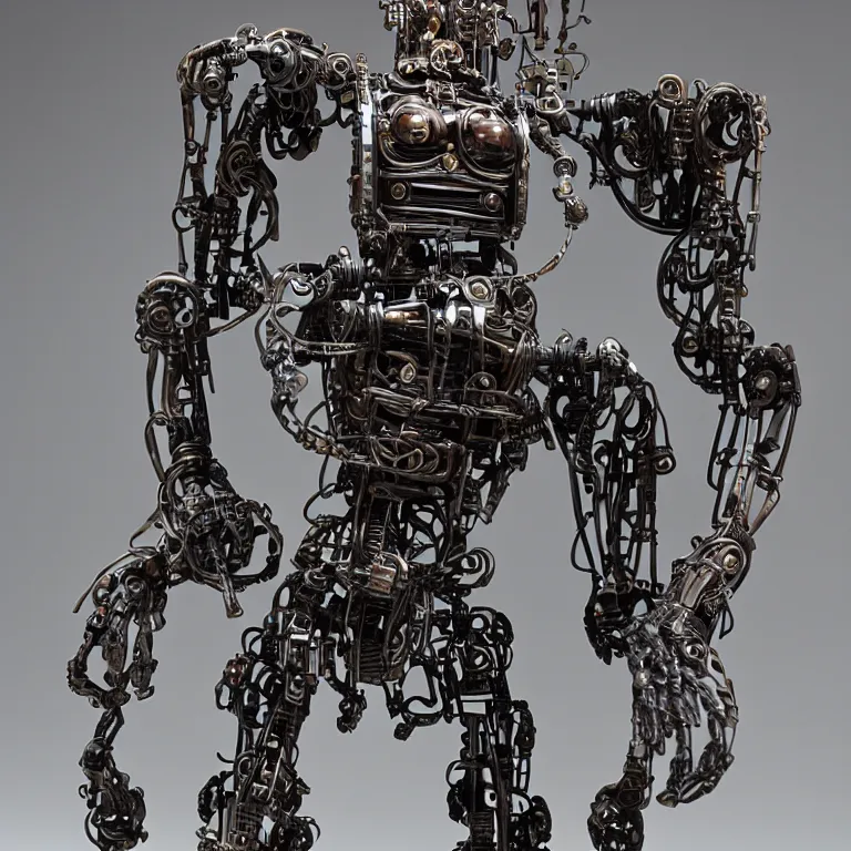 Image similar to nft - collectible of superrare : an intricate and extremely detailed sculpture of a robot