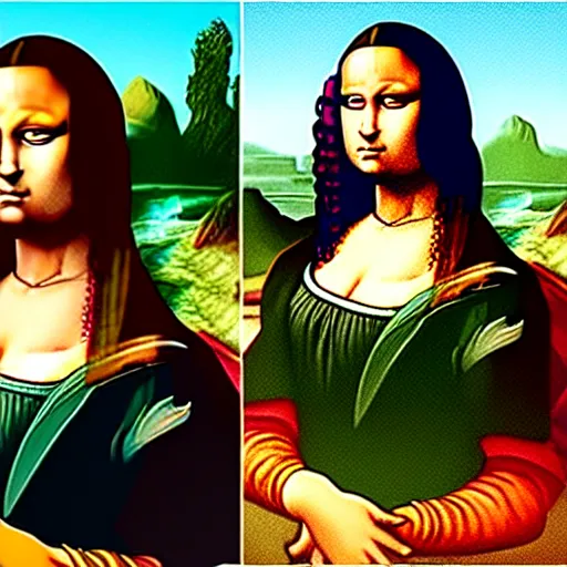 Image similar to cj from grand theft auto san andreas as the mona lisa