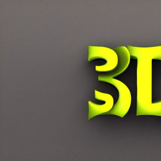 Image similar to an rendering of 3 d text of a