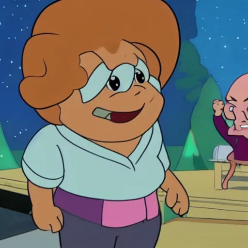 Image similar to a still from Steven universe starring Danny Devito