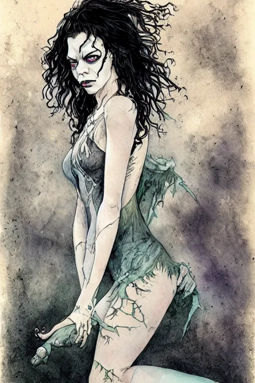 Image similar to full body portrait of anya taylor joy as death from sandman, by jean baptiste monge