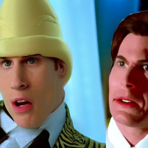 Image similar to Live Action Still of Jerma985 in Austin Powers, real life, hyperrealistic, ultra realistic, realistic, highly detailed, epic, HD quality, 8k resolution, body and headshot, film still