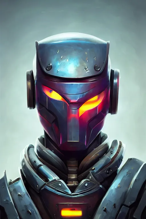 Image similar to epic mask helmet robot ninja portrait stylized as fornite style game design fanart by concept artist gervasio canda, behance hd by jesper ejsing, by rhads, makoto shinkai and lois van baarle, ilya kuvshinov, rossdraws global illumination radiating a glowing aura global illumination ray tracing hdr render in unreal engine 5