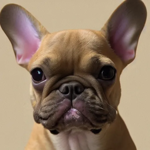 Prompt: renaissance painting of a fawn french bulldog