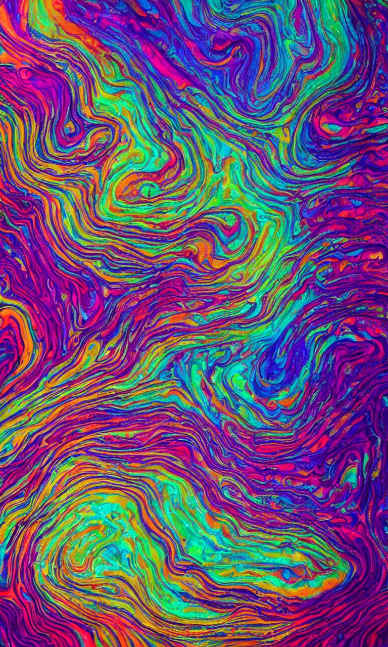 Image similar to ultra detailed acrylic pour fluid dynamics flow art painting of a iridescent fungus with a colorful swirl shimmering with pearlescence, acrylic marbling art by sam spratt, rhads, deviantart, psychedelic art, psychedelic, cosmic nebula, chromatic