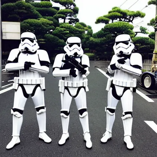 Prompt: “ storm troopers on holiday in japan ”