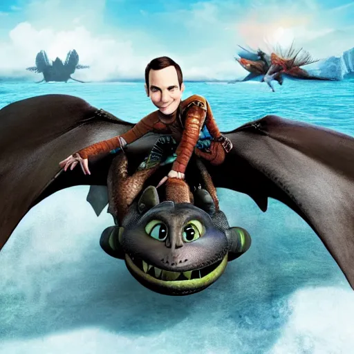 Image similar to sheldon cooper in how to train your dragon