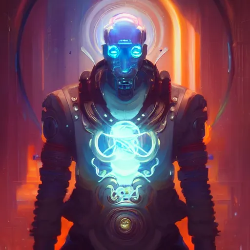 Prompt: a portrait of a cybernetic kung fu master, cyberpunk concept art by pete mohrbacher and wlop and artgerm and josan gonzales, digital art, highly detailed, intricate, sci-fi, sharp focus, Trending on Artstation HQ, deviantart, unreal engine 5, 4K UHD image