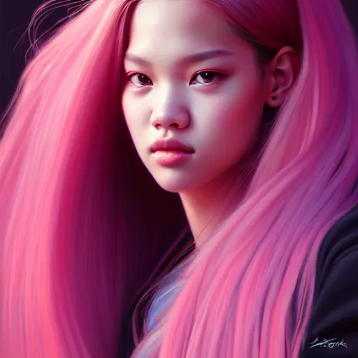 Image similar to portrait of jossi of blackpink, highly detailed, digital painting, smooth, sharp focus, illustration, ultra realistic, 8 k, art by artgerm and greg rutkowski and alphonse mucha