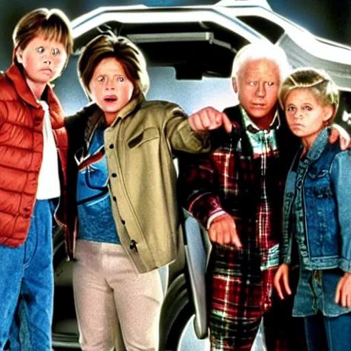 Prompt: the year 2022 in back to the future, movie still