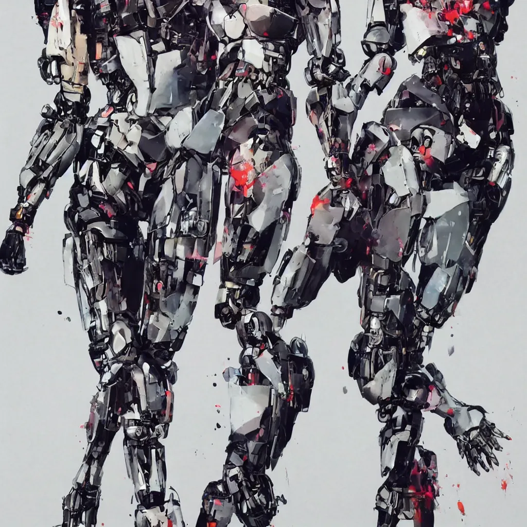 Image similar to a beautiful full body of a female robot. art by yoji shinkawa and sandra chevrier, trending on artstation, award - winning, perfect composition.