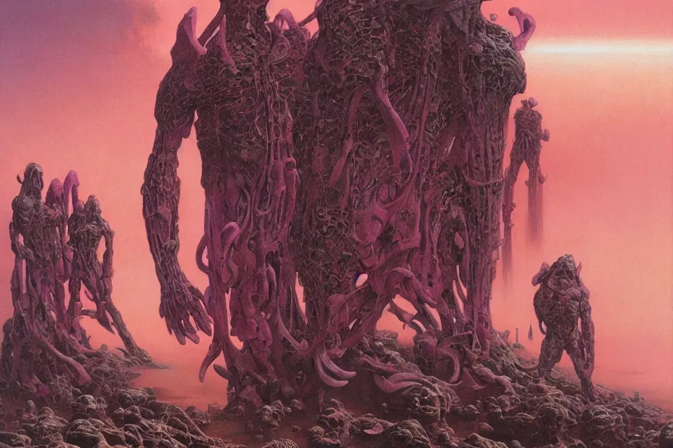 Image similar to worlds, wayne barlowe.