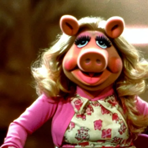 Image similar to Miss Piggy in Wild at Heart, movie stills photography,
