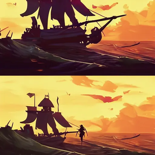 Image similar to painting jack the pirate on sea of thieves game avatar hero smooth face median photoshop filter cutout vector behance hd by jesper ejsing, by rhads, makoto shinkai and lois van baarle, ilya kuvshinov, rossdraws, illustration, art by ilya kuvshinov and gustav klimt