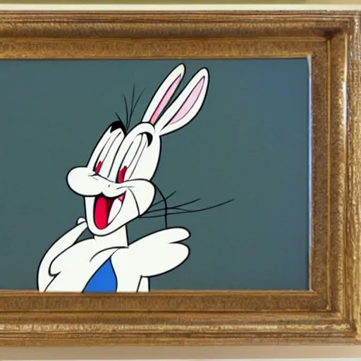 Prompt: bugs bunny by chuck jones