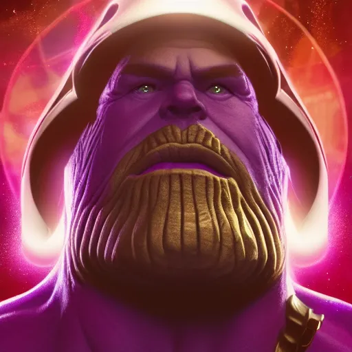 Image similar to Thanos is Santa, hyperdetailed, artstation, cgsociety, 8k