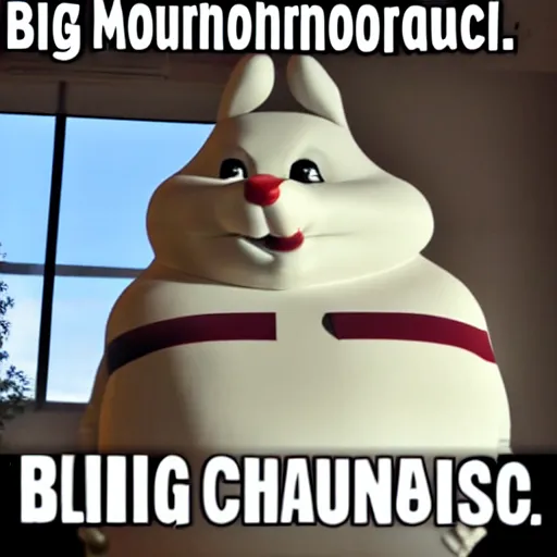 Prompt: big chungus meme, anthropomorphic ambulance shaped like big chungus, high resolution photo