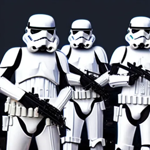 Prompt: stormtroopers at acl festival in high quality
