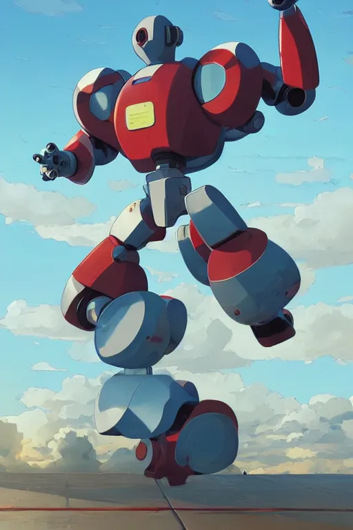 Image similar to metabots medabots medarotto medarot robot minimalist comics, behance hd by jesper ejsing, by rhads, makoto shinkai and lois van baarle, ilya kuvshinov, rossdraws global illumination ray tracing hdr radiating a glowing aura