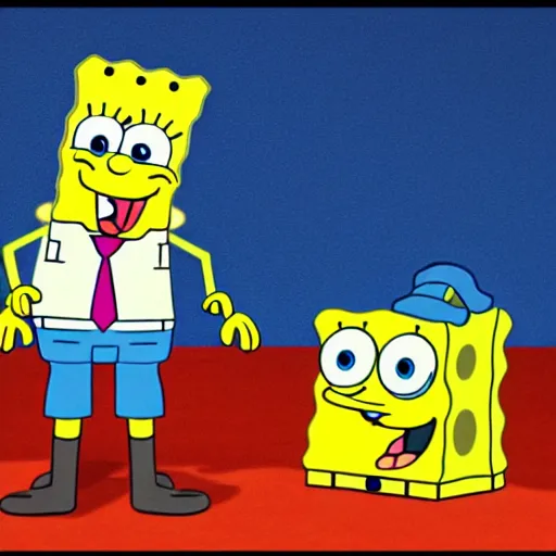 Image similar to SpongeBob being inaugurated as president. Photorealism.