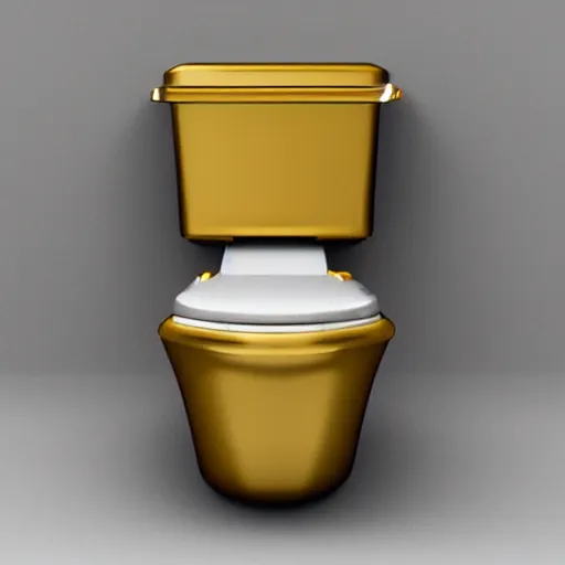 Image similar to golden toilet, detailed, realistic, award winning, trending in cgsociety artstation deviant art,