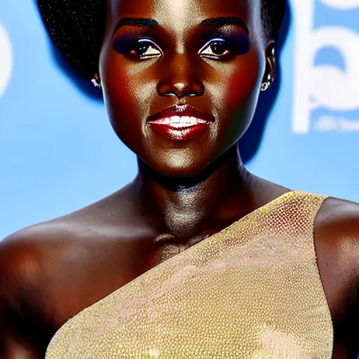 Image similar to a mixture of janelle monae and lupita nyongo