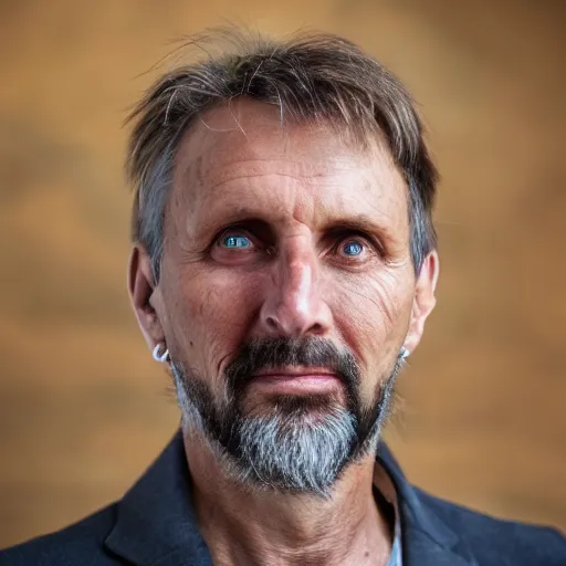 Prompt: photo of jurgen schmidhuber, godfather of all ai, all - powerful being