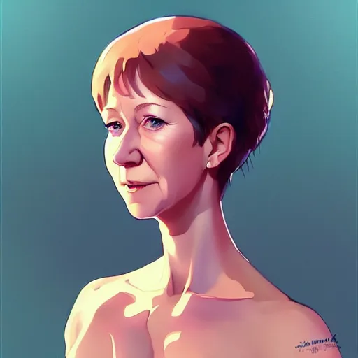 Image similar to helen mirren 1 9 8 0, portrait shinkai makoto studio ghibli studio key hideaki anno sakimichan stanley artgerm lau rossdraws james jean marc simonetti elegant highly detailed digital painting artstation pixiv