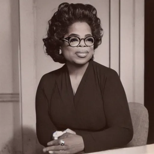 Prompt: photograph of oprah taken in berlin 1 9 4 5