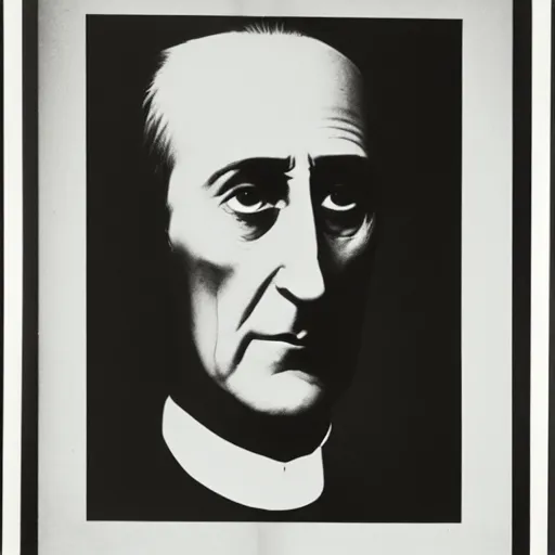 Prompt: a minimalist portrait of Marcel Duchamp in the style of Marcel Duchamp, Da Vinci, Irving Penn, Hito Steyerl, wide angle, monochrome, machine cables