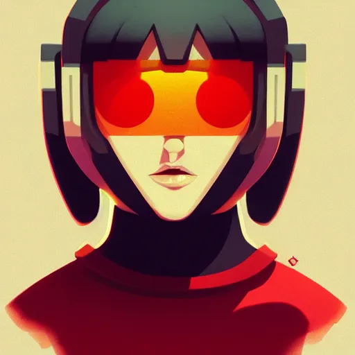 Image similar to face icon stylized minimalist atari, loftis, cory behance hd by jesper ejsing, by rhads, makoto shinkai and lois van baarle, ilya kuvshinov, rossdraws global illumination