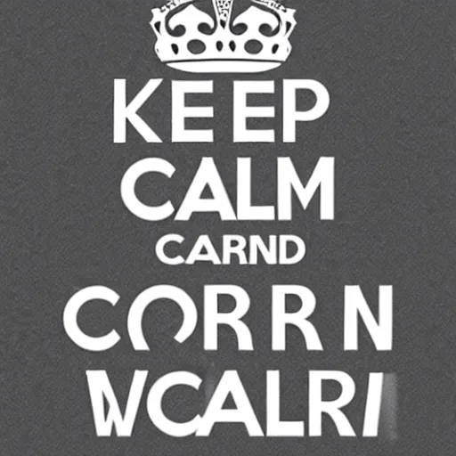 Image similar to keep calm and carry on poster