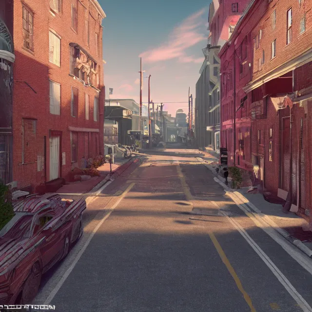 Prompt: colonial portsmouth new hampshire street as a cybercity, cyberpunk, colonial, synthwave, futuristic colonial hybrid, cinematic, volumetric, realistic, cinematic lighting, ray tracing, unreal engine 5, octane render, hyper realistic, photo, 8 k